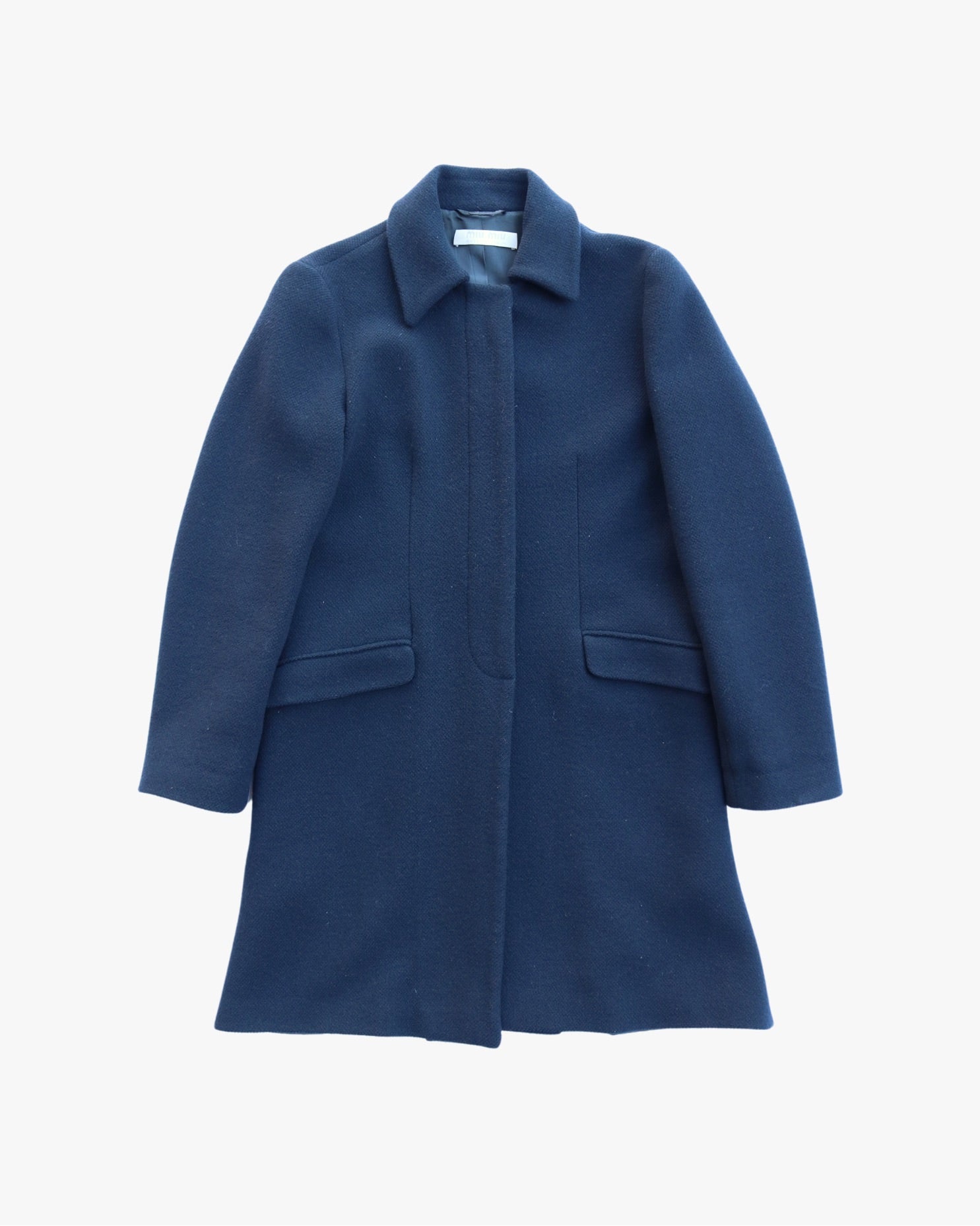 Miu miu blue coat best sale